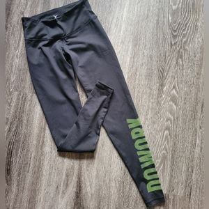 OLD NAVY ACTIVE BLACK "DO WORK" ATHLETIC WORKOUT LEGGINGS